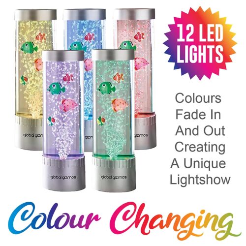 Global Gizmos Tropical Fish Desk Bubble Lamp