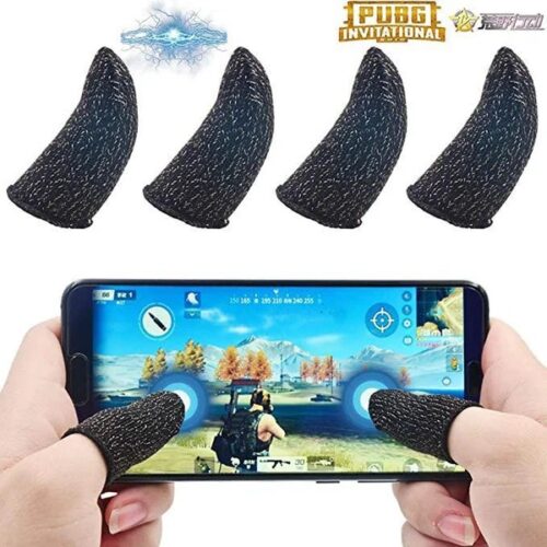 Finger Gaming Gloves For PUBG/MOBA/iPhone/Android/iOS Mobile Phone/Tablet Non-slip/Anti-sweat Breathable Finger Gloves (Pack of 2 Pairs)