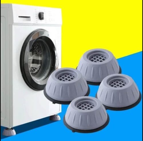 4PCS Washing Machine Universal Foot Pad Shock Pad Non-Slip Shockproof Cushion Height Increasing Mois