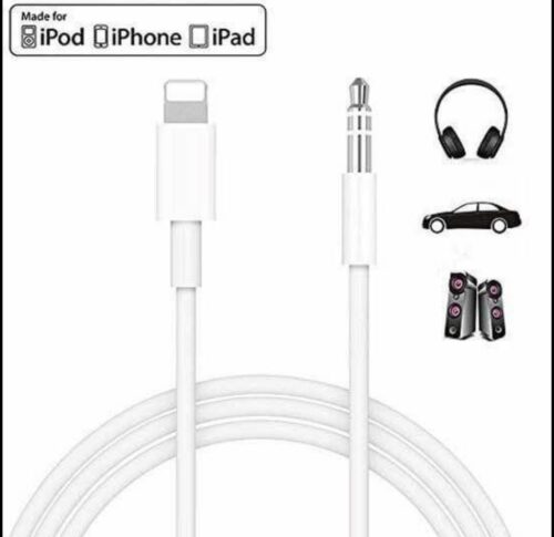 Aux Cord Compatible With Iphone, Lightning To 3.5mm Aux Audio Cable For Car Compatible With Iphone 1