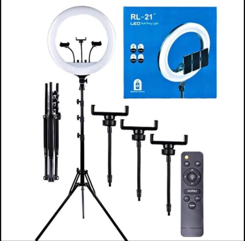 21 Inches Ring Light – 54cm Led Soft Ring Light With Tripod And Remote