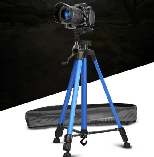 Portable Aluminum 3366 Tripod Universal Lightweight with Mobile Phone Holder