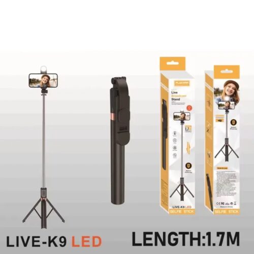 plokama live-k9 led selfie stick 1.7 mtr