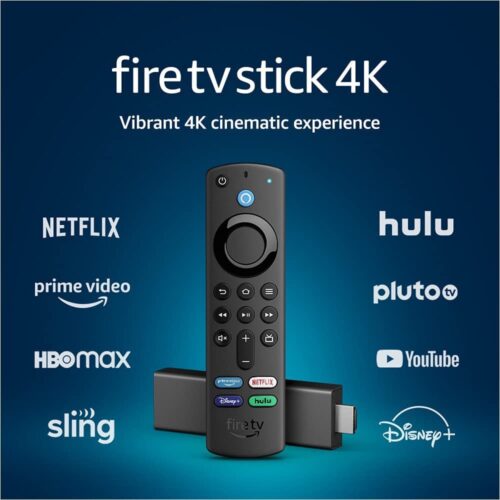 AMAZON FIRE TV STICK 4K PORTABLE STREAMING MEDIA PLAYER