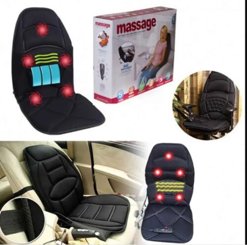 Massage Full Size Car Seat Topper Back And Neck Massager With Soothing Heat Function