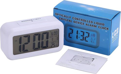 CLOCK Alarm Clock Electronic Digital Standing - Date Temperature BACKLIGHT