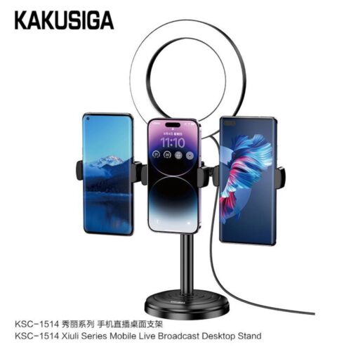Kakusiga Portable Selfie Stick Live Desktop Holder KSC-1514