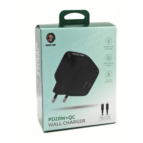 Green Lion PD20W Wall Charger with USB-C Cable