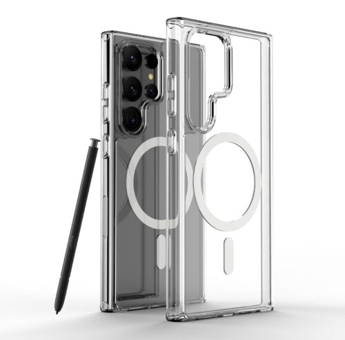 Samsung Galaxy S25 Ultra Case, Compatible with Mag-Safe, Magnetic Case for Galaxy S24 Ultra, Military-Grade Protection Anti Scratch Shockproof Hard Transparent S25 Ultra Case Cover 6.8”