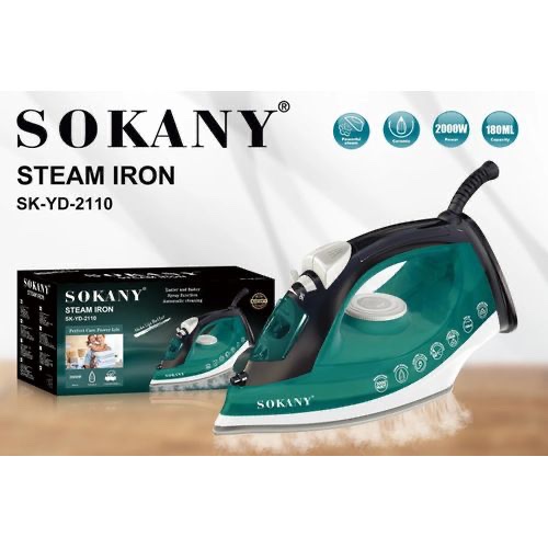 Sokany series Portable Handheld Steam Iron For Clothes SK-YD2110 Ro