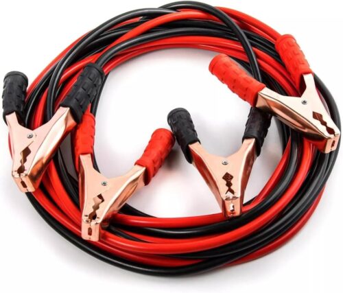 Copper Wire Auto Jumper Cable for All Cars and Trucks Engine Power Jump Starter (Dead or Weak Battery), Emergency Battery Booster Charging Cables with Storage Bag (6.5ft, 500 Amp)Dc