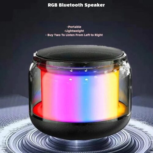 RGB Blueooth Speaker , RGB Mini Speaker , Sci-Fi Cool Multi-Functional Bluetooth Small Wireless Bass Speaker
