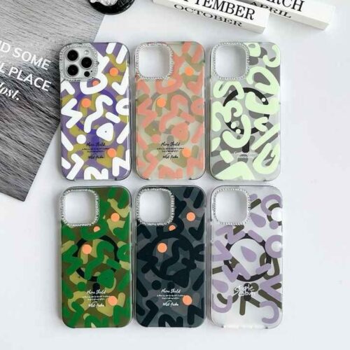 Graffiti Matte Magnetic Suction Brand Skin Feel All Inclusive Phone case for iphone 11 12 13 14 15 16Pro Max Cell Cover