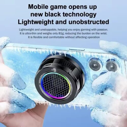 15W Mobile Phone Cooler Semiconductor Cooling Fan Radiator for IOS Android PUBG Magnetic/Back Clip 2 IN 1 Cool Heat Sink lc