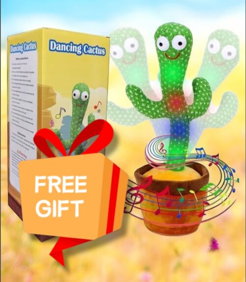 Dancing Musical Toy for Baby Funny Cactus 
FREE GIFT 🎁