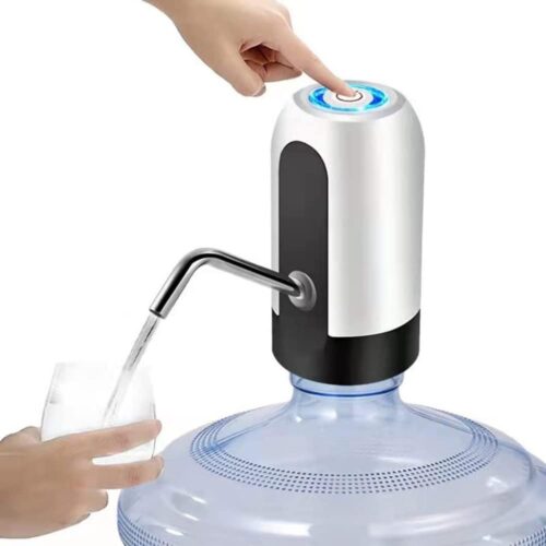 Water Bottle Pump, USB Charging 5 Gallon Water Bottle Dispenser, Universal Portable Water Dispenser Pump, for Families Hospitals Banks Schools OfficesDic