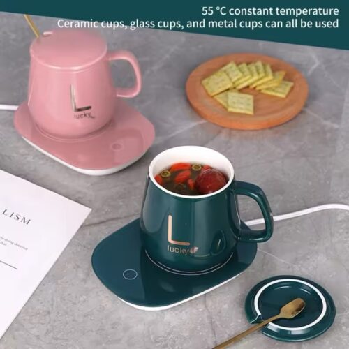 USB electric heating Coaster 55℃ constant temperature coffee tea milk water cups warming tray for office home dic