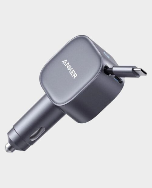 Anker Nano Car Charger with Built-in Retractable USB-C Cable | 75W | USB-C
