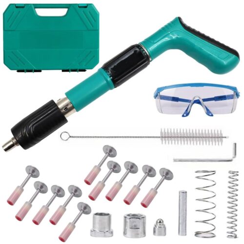 Nail Wall Fastening Tool for Cement Wall, Manual Steel Nails Gun Tool, Concrete Nail Gun, Mini Portable Nail Shooting Machine with 10 Nails + 30 Extra Nails as a Bonus, Household Woodworking