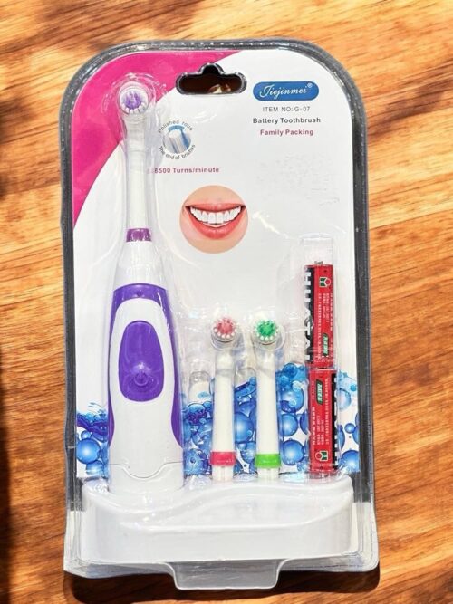 Electric Toothbrush with 2Pcs battery Family Packing DC