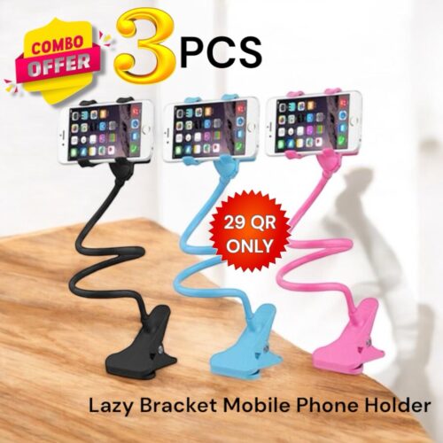 3 PCS COMBO OFFERLAZY BRACKET MOBILE PHONE STAND