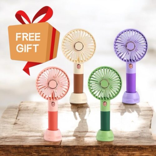 Portable Mini Rechargeable Handheld Fan FREE GIFT 🎁