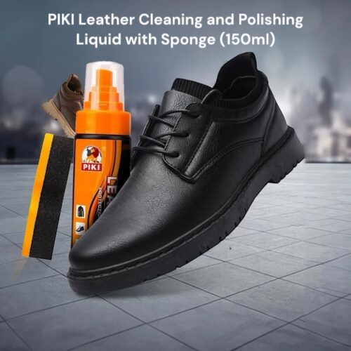 PIKI Leather Cleaning and Polishing Liquid with Sponge (150ml)