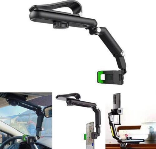 Sun Visor Car Phone Holder Mount Multifunctional Cell Phone Stand HIYITKS Universal Adjustable Arm C