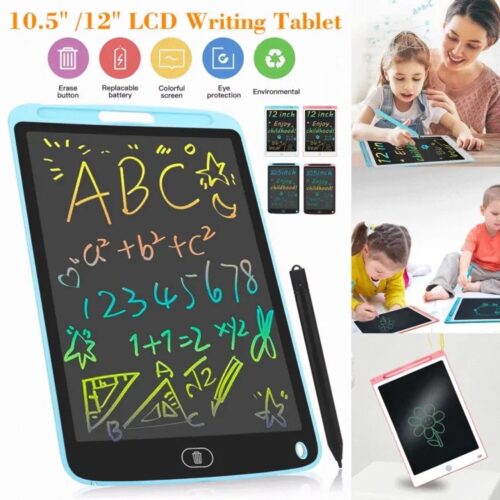 10 inch Multicolor Display LCD Drawing Writing Tablet for Kids & Adults with Pen | Eraseable Colorful E-writer Digital Memo Pad