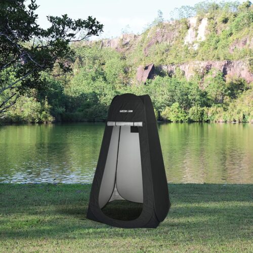 Green Lion Instant Pop-Up Privacy Tent - Black