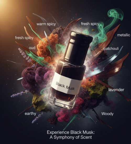 Black Musk Al Haramain Attar 6 ml for women and men