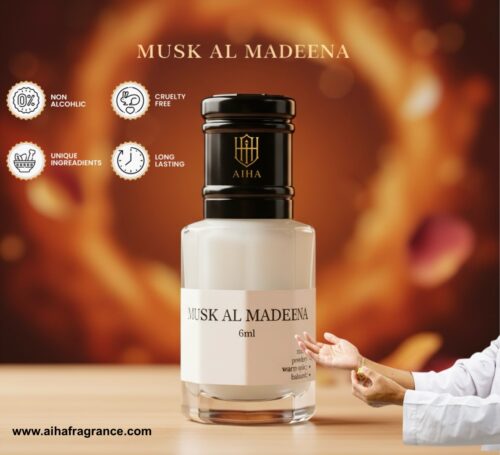 Musk Al Madeena Premium Attar By Aiha Fragrance 6 ml