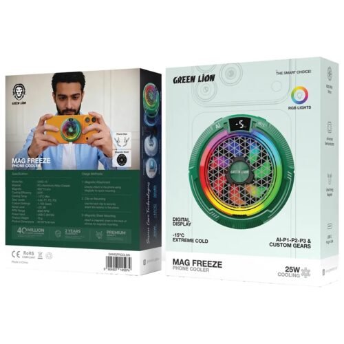 Green Lion Mag Freeze Phone Cooler - Green