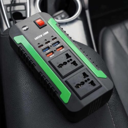 Green Lion Spark 300 Car Power Inverter - Black
