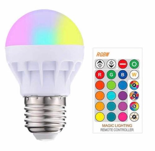 3W E27 RGB LED Bulb Color Change Lamp Bulb Light with Remote Control Bulb