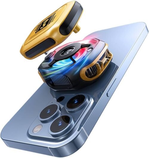 Cubonic X Memo CX12 Mobile Phone Cooler with Digital Display & Battery Pack RGB Light Portable Semic