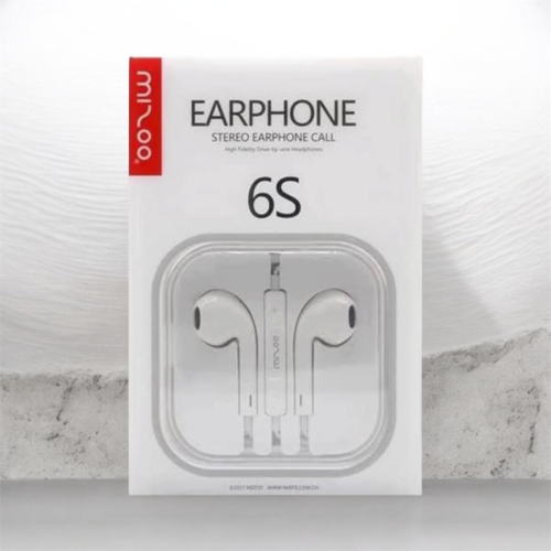Mizoo 6S Earphone Stereo Earphone for Iphone&samsung Mobile - White